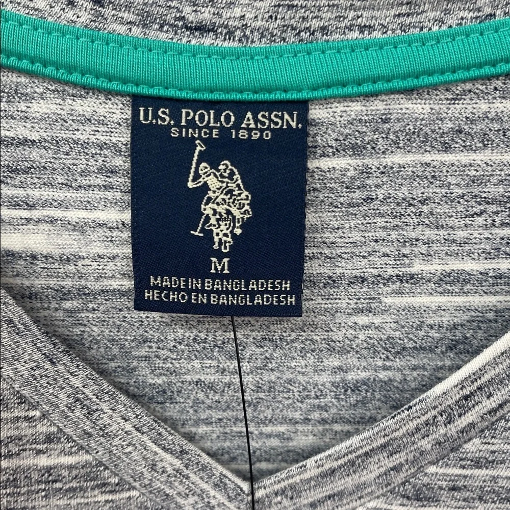 NWT U.S. Polo Association Gray Short Sleeve Shirt Size Medium